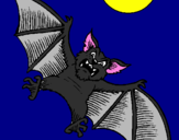 Desenho Morcego cão pintado por -Paty-