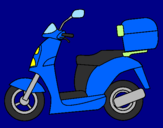 Desenho Ciclomotor pintado por smf
