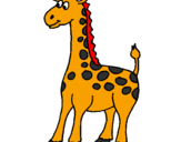 Desenho Girafa pintado por aldineia  m.mariano