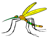 Desenho Mosquito pintado por Neto