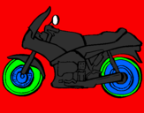 Desenho Motocicleta pintado por lgig