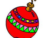 Desenho Bola de natal pintado por inês