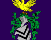 Desenho Escudo de armas e águia pintado por Valeria