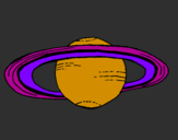 Desenho Saturno pintado por Jeff Hardy
