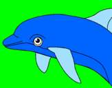 Desenho Golfinho pintado por isabella