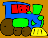 Desenho Comboio pintado por kauã marcello