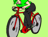 Desenho Ciclismo pintado por leticia3d