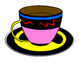 Desenho Taça de café pintado por soñic