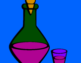 Desenho Jarra e copo pintado por GUILLERMO