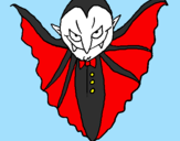 Desenho Vampiro aterrorizador pintado por Sérgio