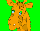 Desenho Cara de girafa pintado por aninha