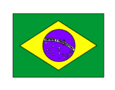 Desenho Brasil pintado por erick