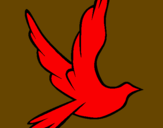 Desenho Pomba da paz a voar pintado por Arthur Ferrão