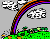 Desenho Arco-íris pintado por cleusa