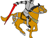Desenho Cavaleiro a cavalo IV pintado por pedroalex