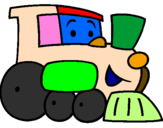 Desenho Comboio pintado por comboio colorido