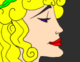 Desenho Cabeça de mulher pintado por gustavo gatnho