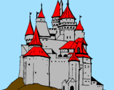 Desenho Castelo medieval pintado por Marcelo