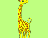 Desenho Girafa pintado por julia