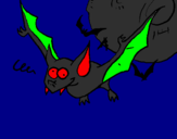 Desenho Morcego louco pintado por gabrieli  e gian lucas