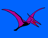 Desenho Pterodáctilo pintado por icaro