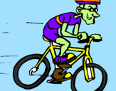 Desenho Ciclismo pintado por caetano