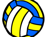 Desenho Bola de voleibol pintado por Voleibol