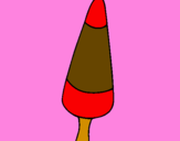 Desenho Gelado cone pintado por ema