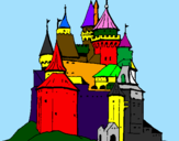 Desenho Castelo medieval pintado por leonardo setti