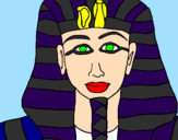 Desenho Tutankamon pintado por sandra a gata~*