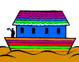 Desenho Arca de Noé pintado por ruben mardones