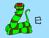 Desenho Serpente pintado por MATEUS