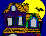 Desenho Casa do mistério pintado por ULYSSES ROCHA