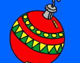 Desenho Bola de natal pintado por gabrielli