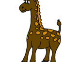 Desenho Girafa pintado por anónimo
