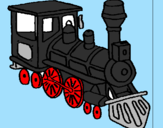 Desenho Comboio pintado por Tiago