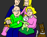 Desenho Família pintado por gean