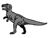 Desenho Tiranossaurus Rex pintado por roepe