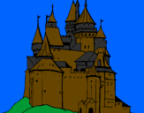 Desenho Castelo medieval pintado por PABL0