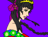 Desenho Princesa chinesa pintado por kettellyn