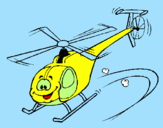 Desenho Helicóptero pintado por ERICK