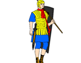 Desenho Soldado romano pintado por jean