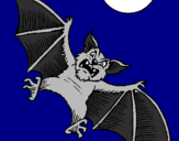 Desenho Morcego cão pintado por BMX