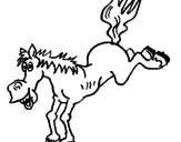 Desenho Cavalo enlouquecido pintado por artur