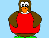 Desenho Pinguim pintado por Ruben