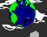 Desenho Terra doente pintado por nunex
