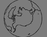 Desenho Planeta terra pintado por ipn gj hgpjghyttysgdfyua 