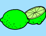 Desenho Limão pintado por gabriela