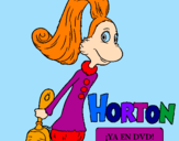 Desenho Horton - Sally O'Maley pintado por renata