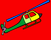 Desenho Helicóptero brinquedo pintado por marina